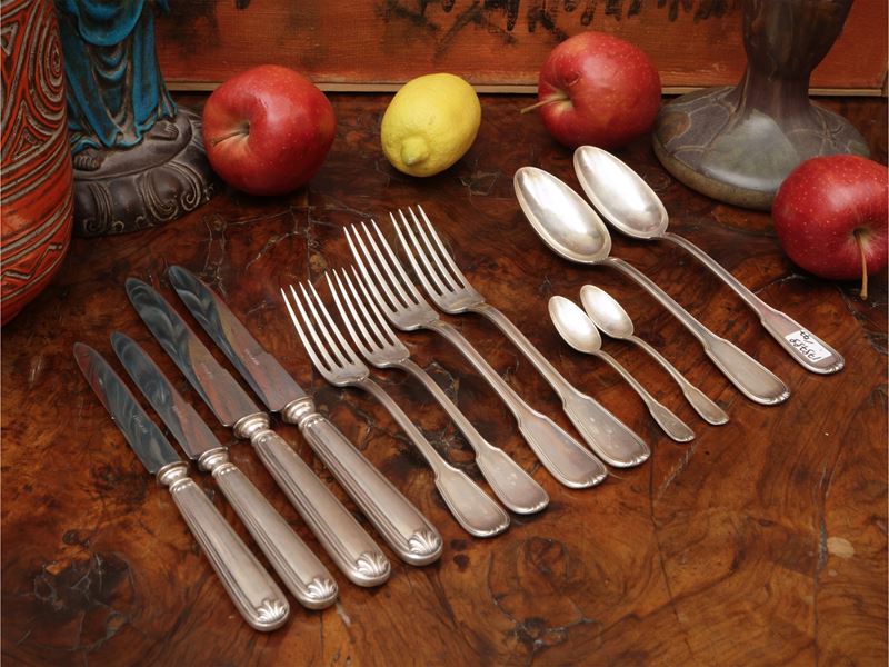 Servizio di posate in argento