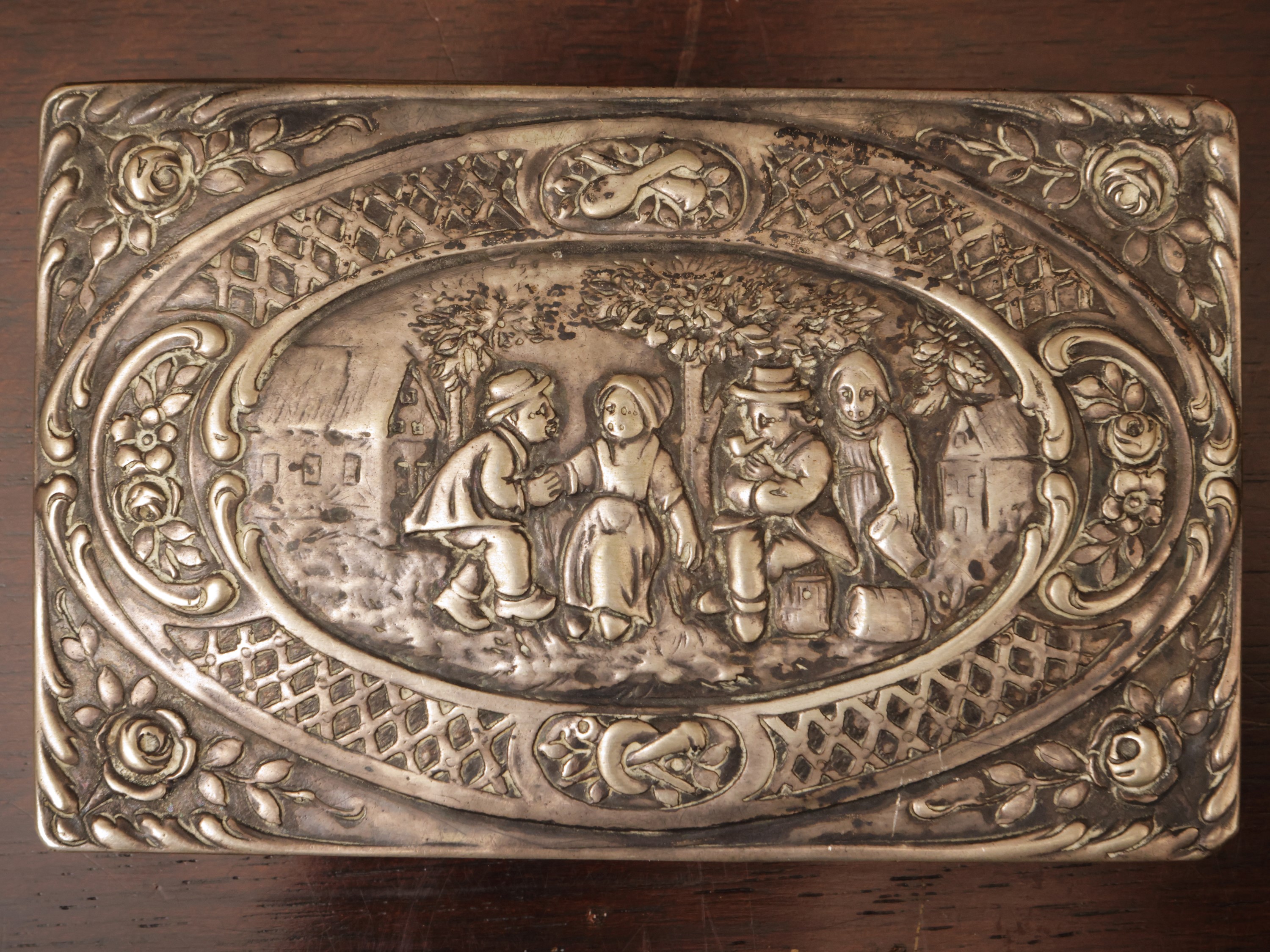 Tabacchiera da collezione in argento