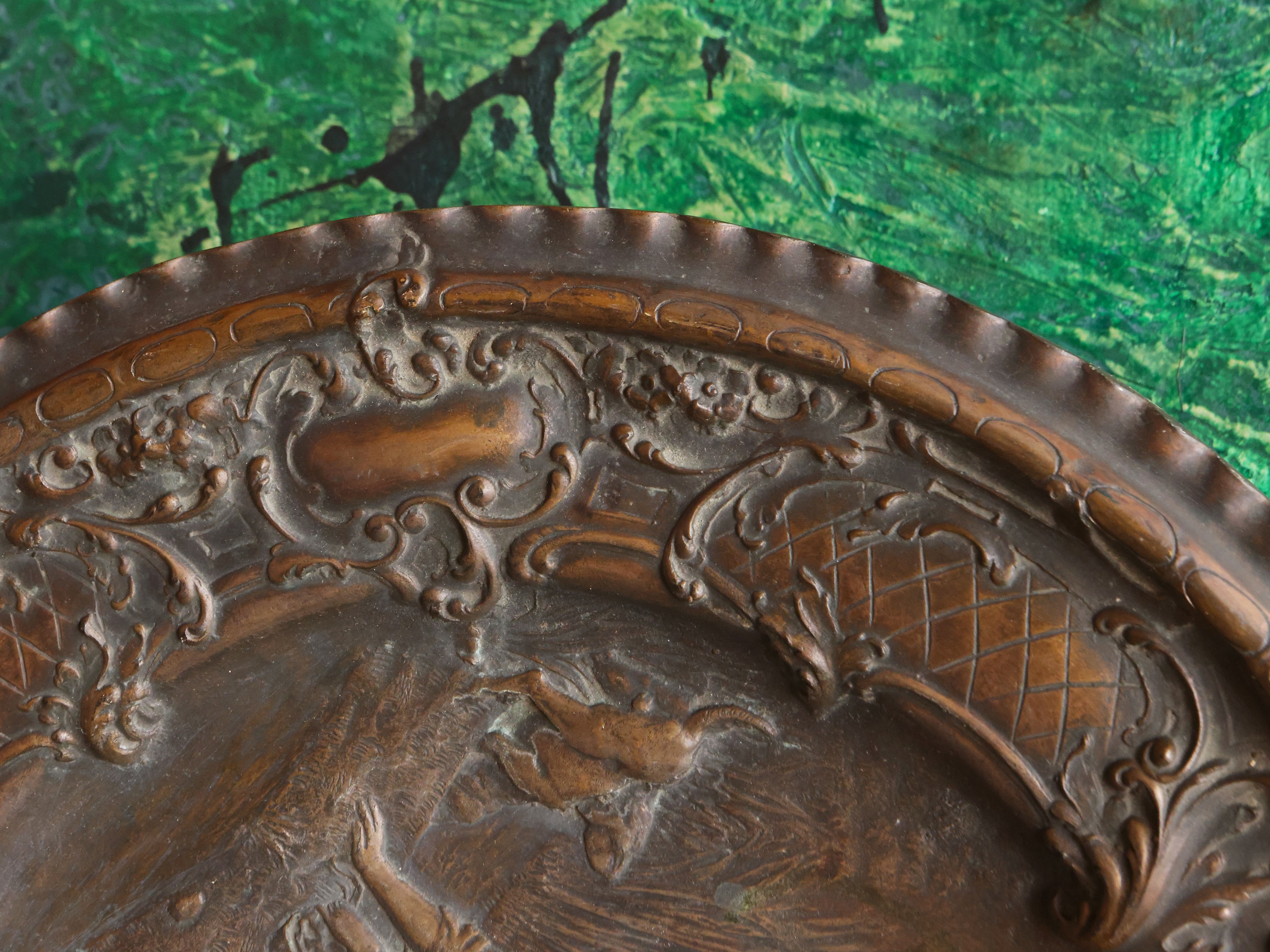 Piatto da parata in rame