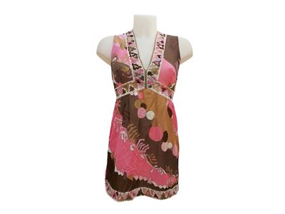 Emilio Pucci For Formit Roger - Miniabito Sottoveste Fantasia