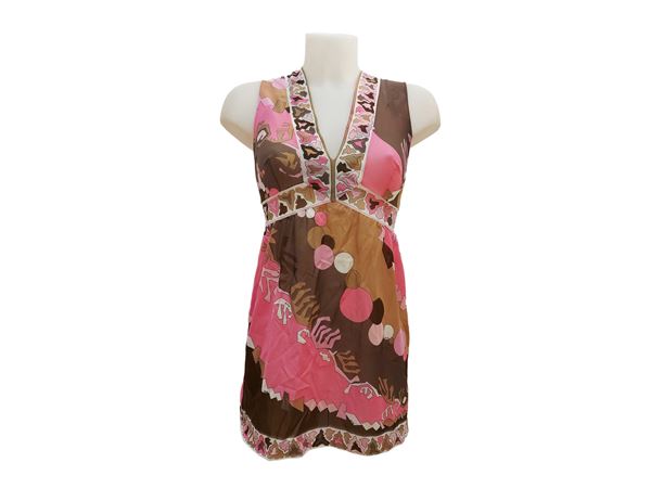 Emilio Pucci for Formit Roger - Floral patterned slip mini dress