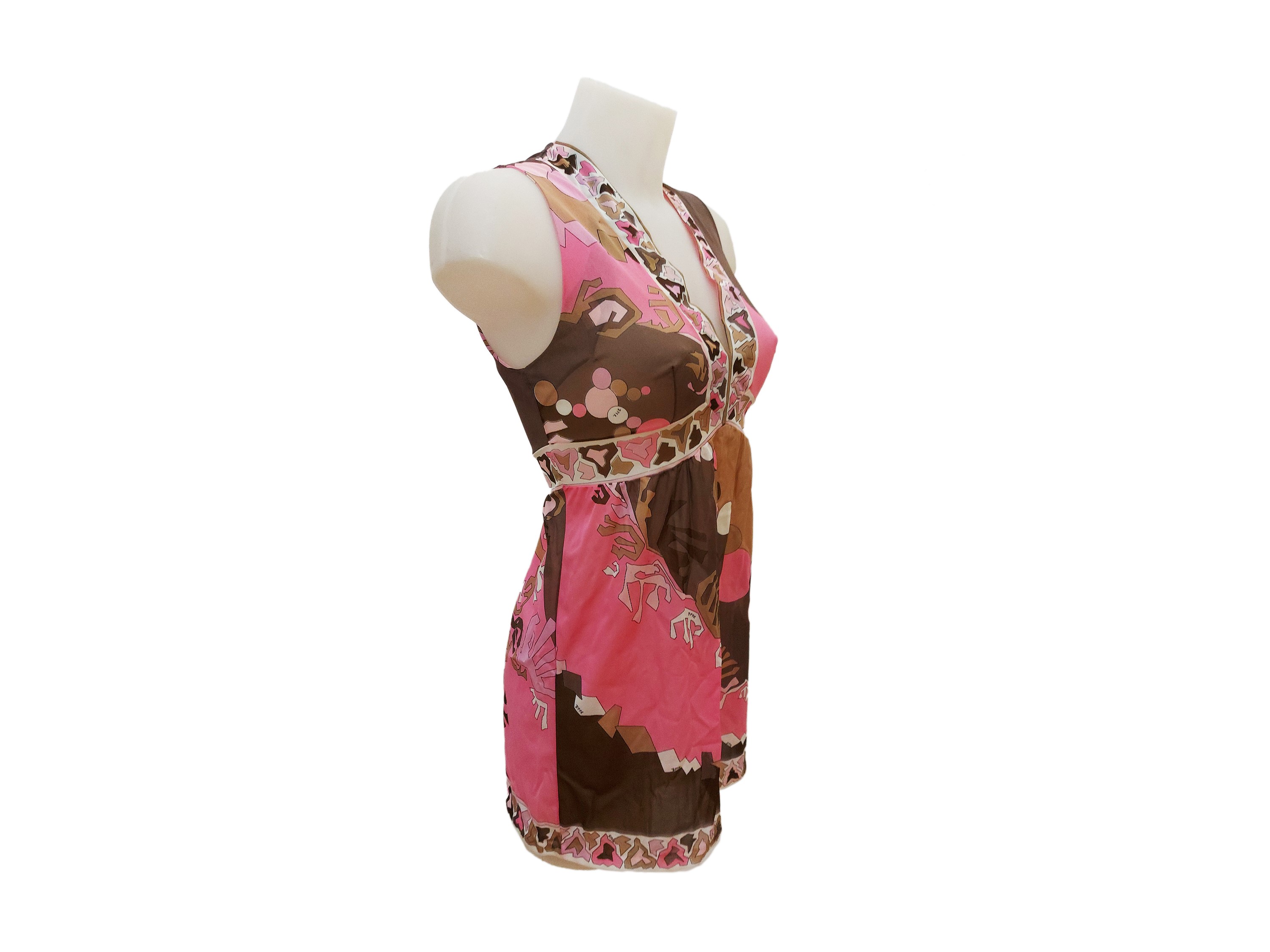 Emilio Pucci For Formit Roger - Miniabito Sottoveste Fantasia
