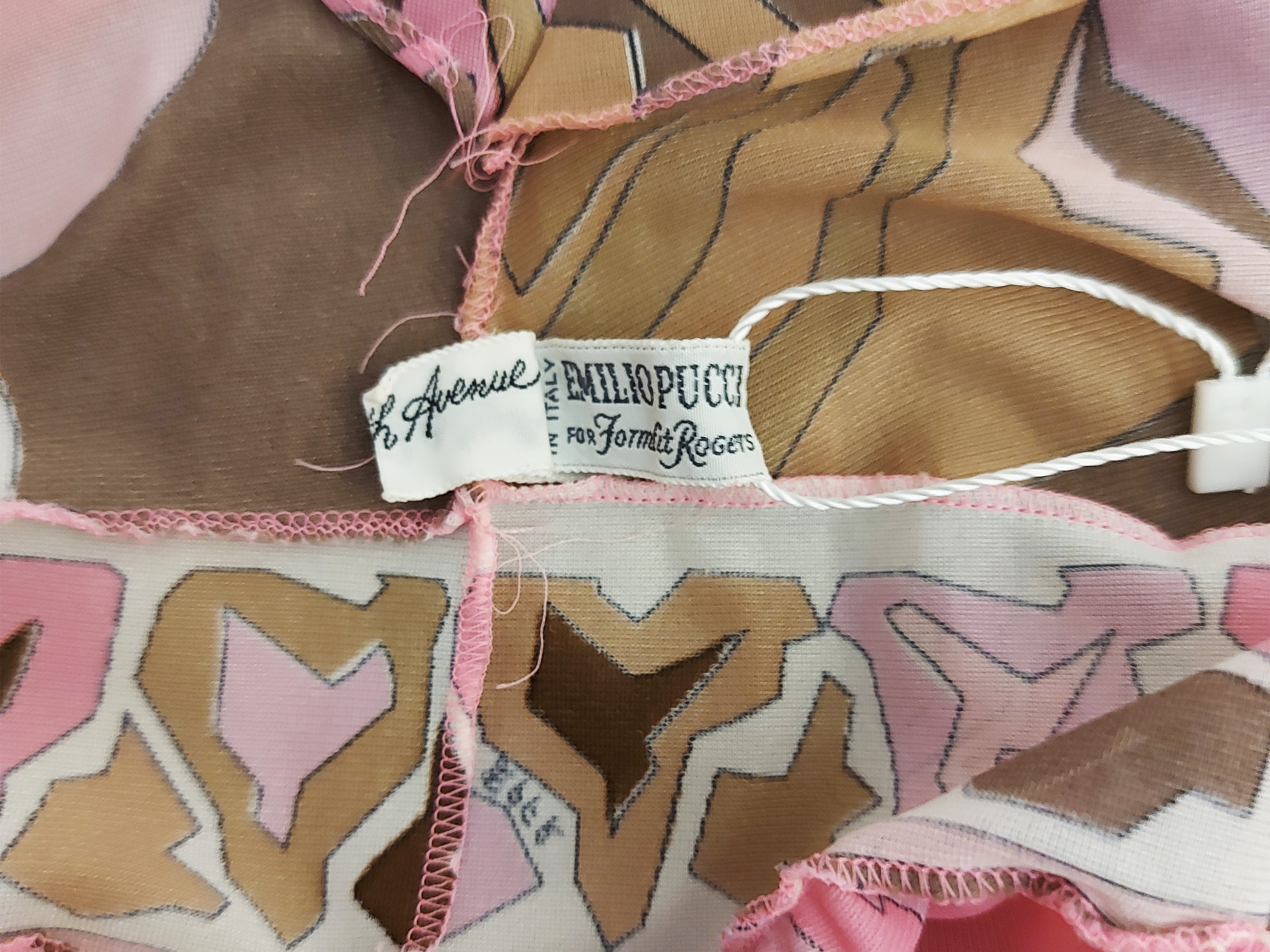 Emilio Pucci For Formit Roger - Miniabito Sottoveste Fantasia