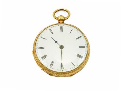 Klaftenberger, Orologio da taschino in oro giallo con movimento meccanico