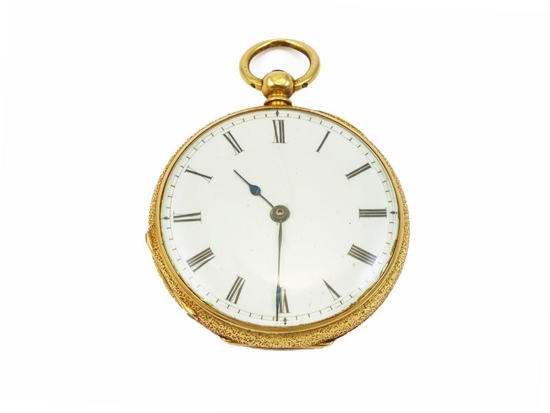 Klaftenberger, Orologio da taschino in oro giallo con movimento meccanico manuale