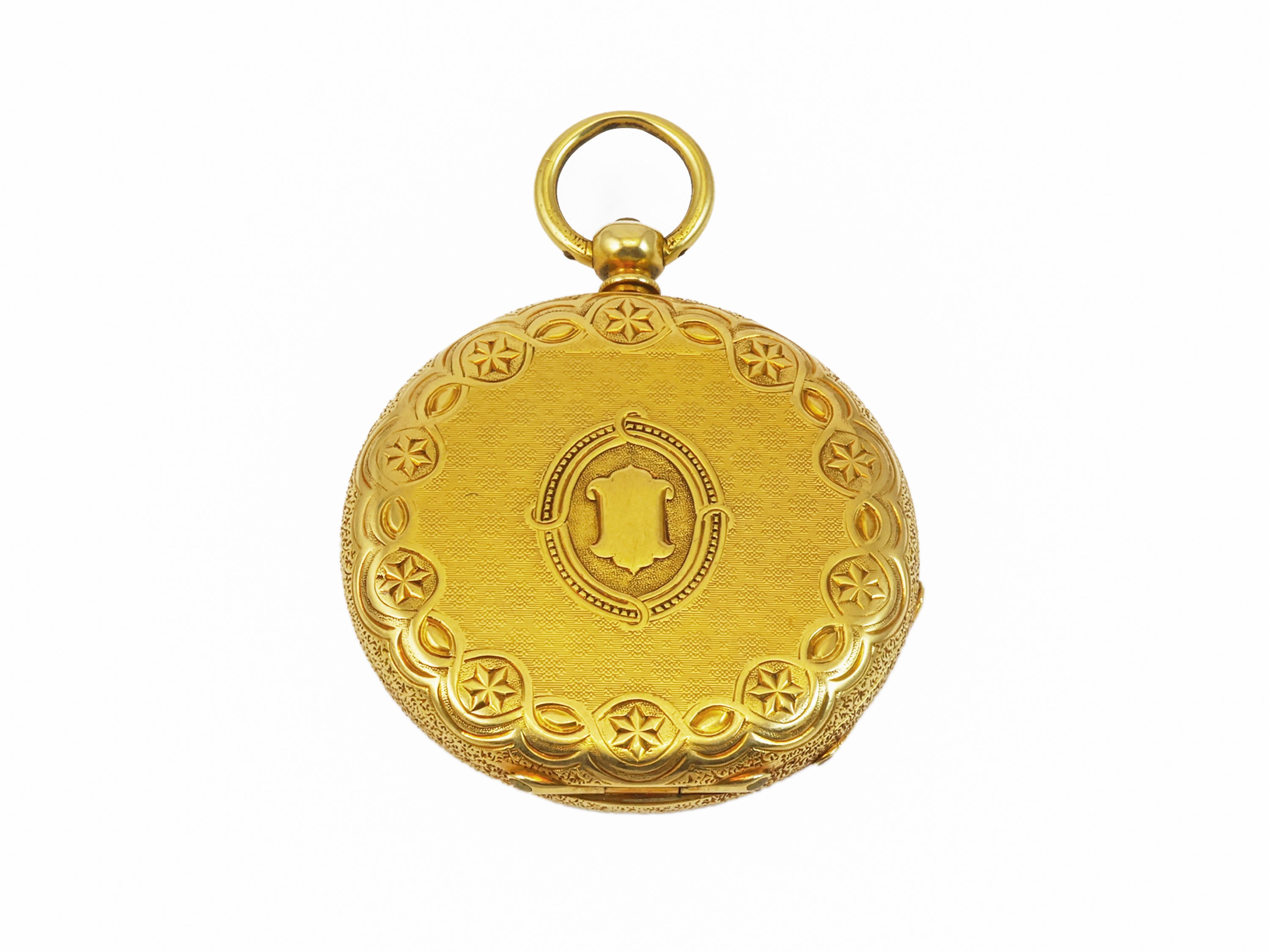 Klaftenberger, Orologio da taschino in oro giallo con movimento meccanico manuale