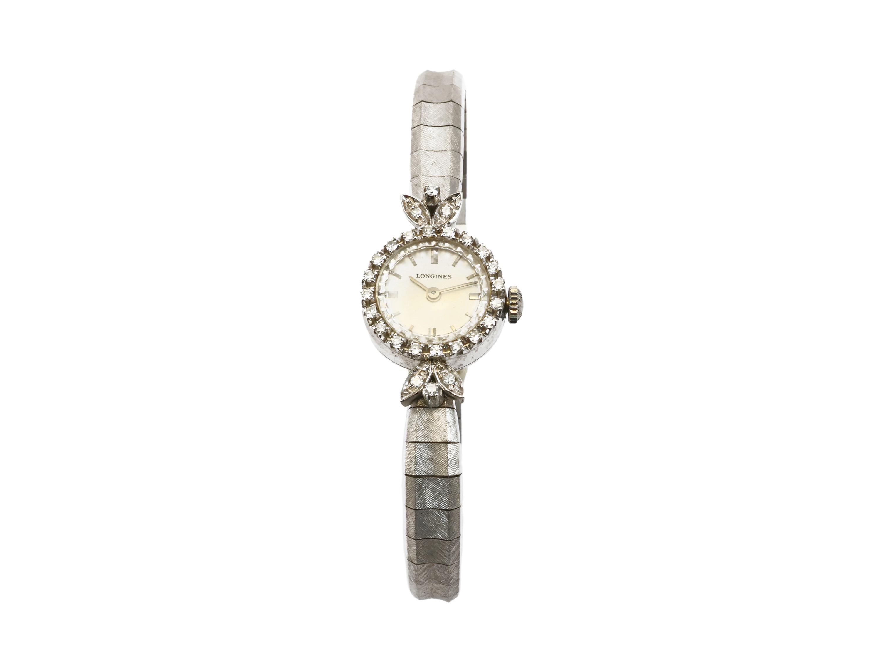 Orologio gioiello Longines, Lady in oro bianco con diamanti (ct 0,35)