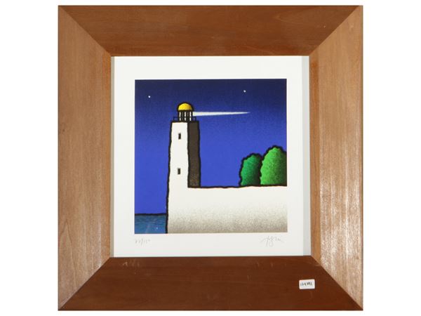 Tino Stefanoni : Secondo faro  - Auction Works on Paper - Maison Bibelot - Casa d'Aste Firenze - Milano