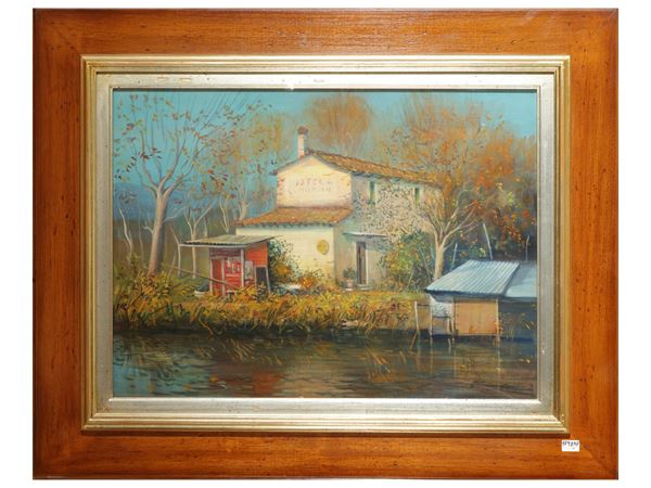 Massimo Callossi : Massaciuccoli 1983  - Asta Arte Moderna e Contemporanea - Maison Bibelot - Casa d'Aste Firenze - Milano