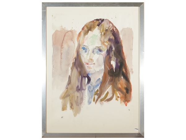 Silvio Loffredo - Ritratto femminile 1973