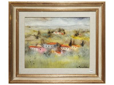 Paesaggio, olio su tela