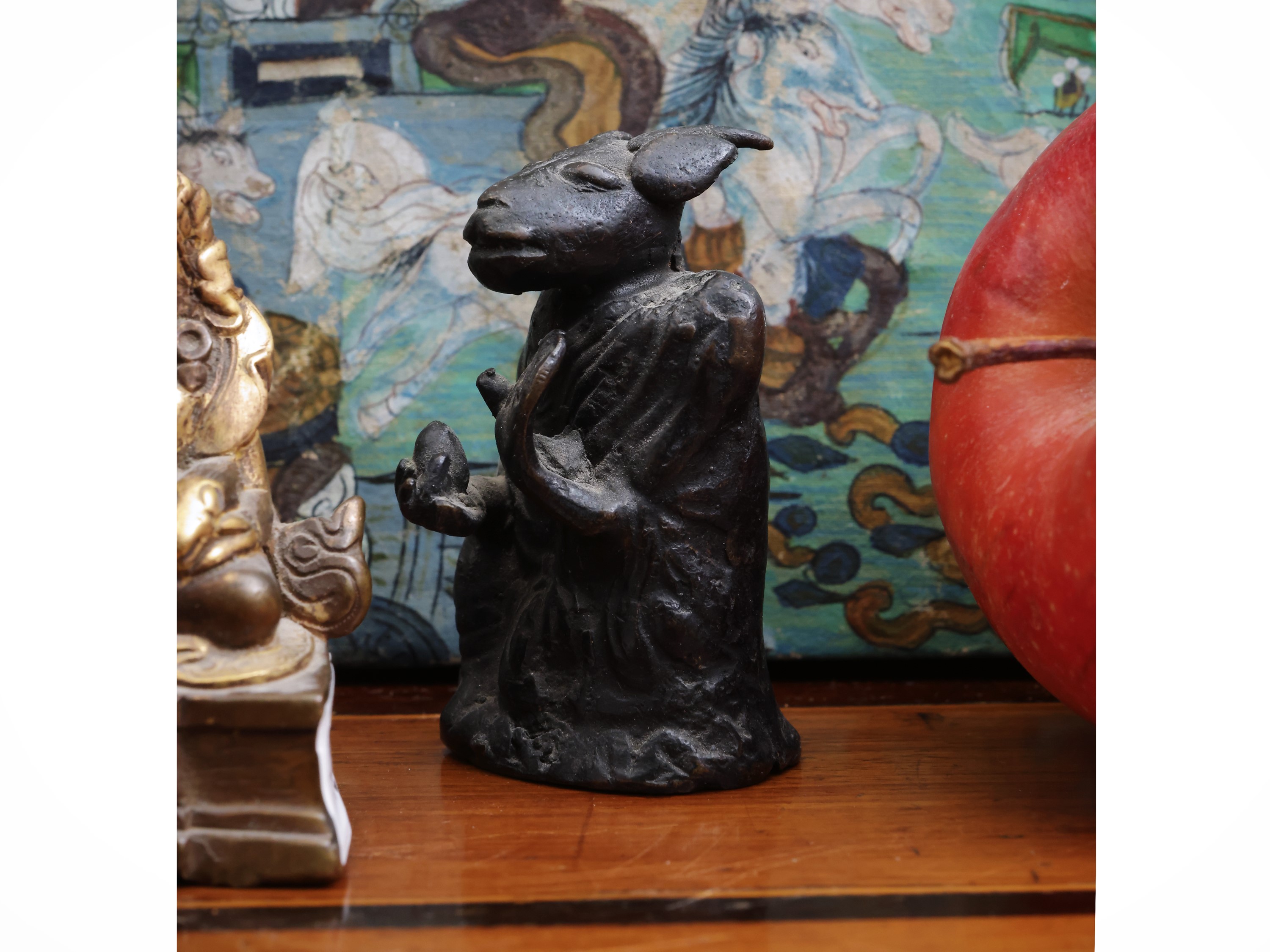 Quattro Piccole Figure in Bronzo