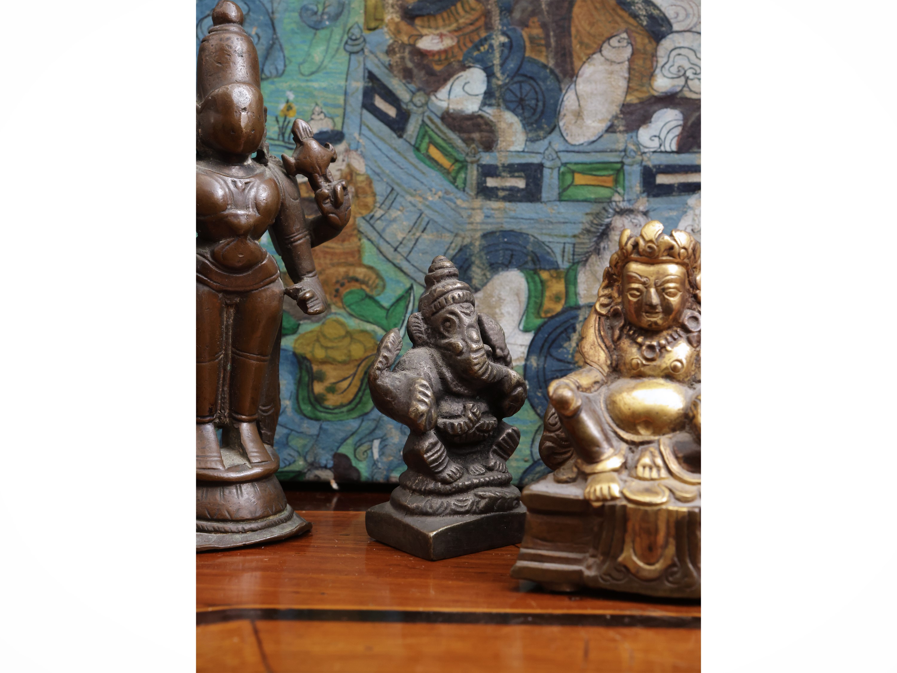 Quattro Piccole Figure in Bronzo