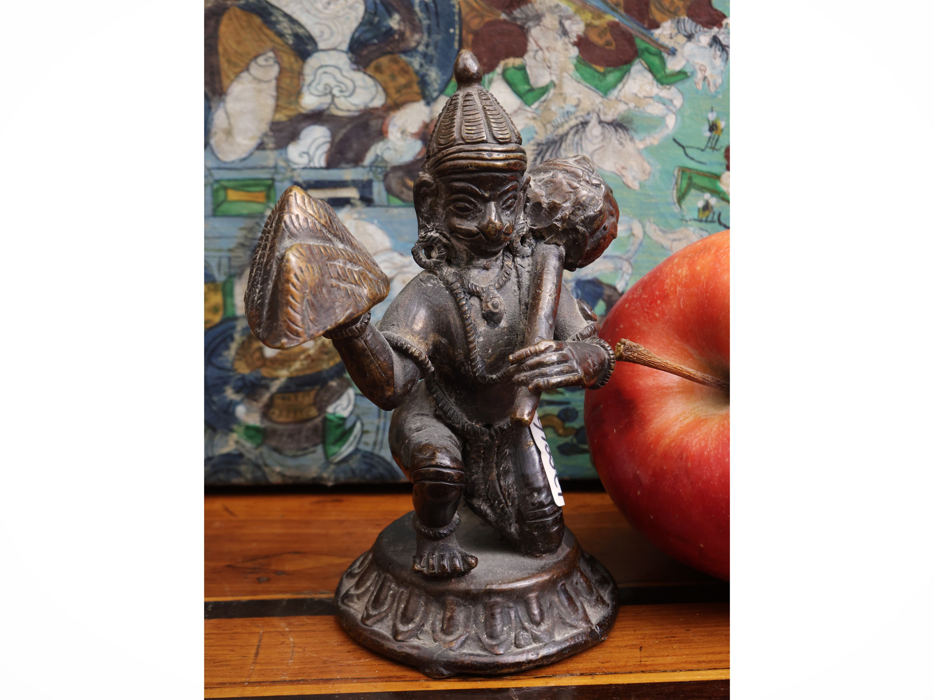 Quattro Piccole Figure Votive in Bronzo