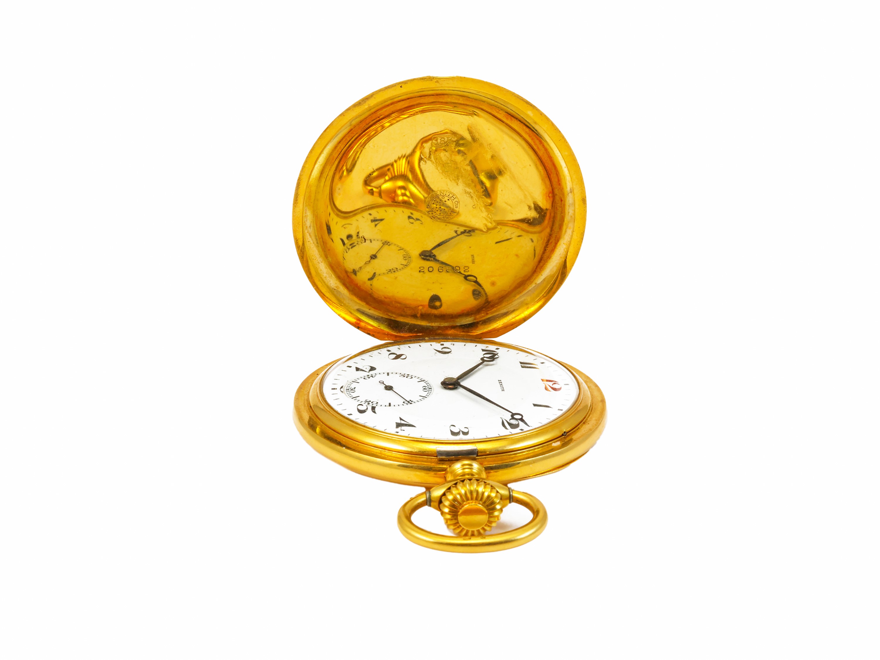 Orologio da tasca Zenith Gran Prix, oro giallo, movimento meccanico manuale