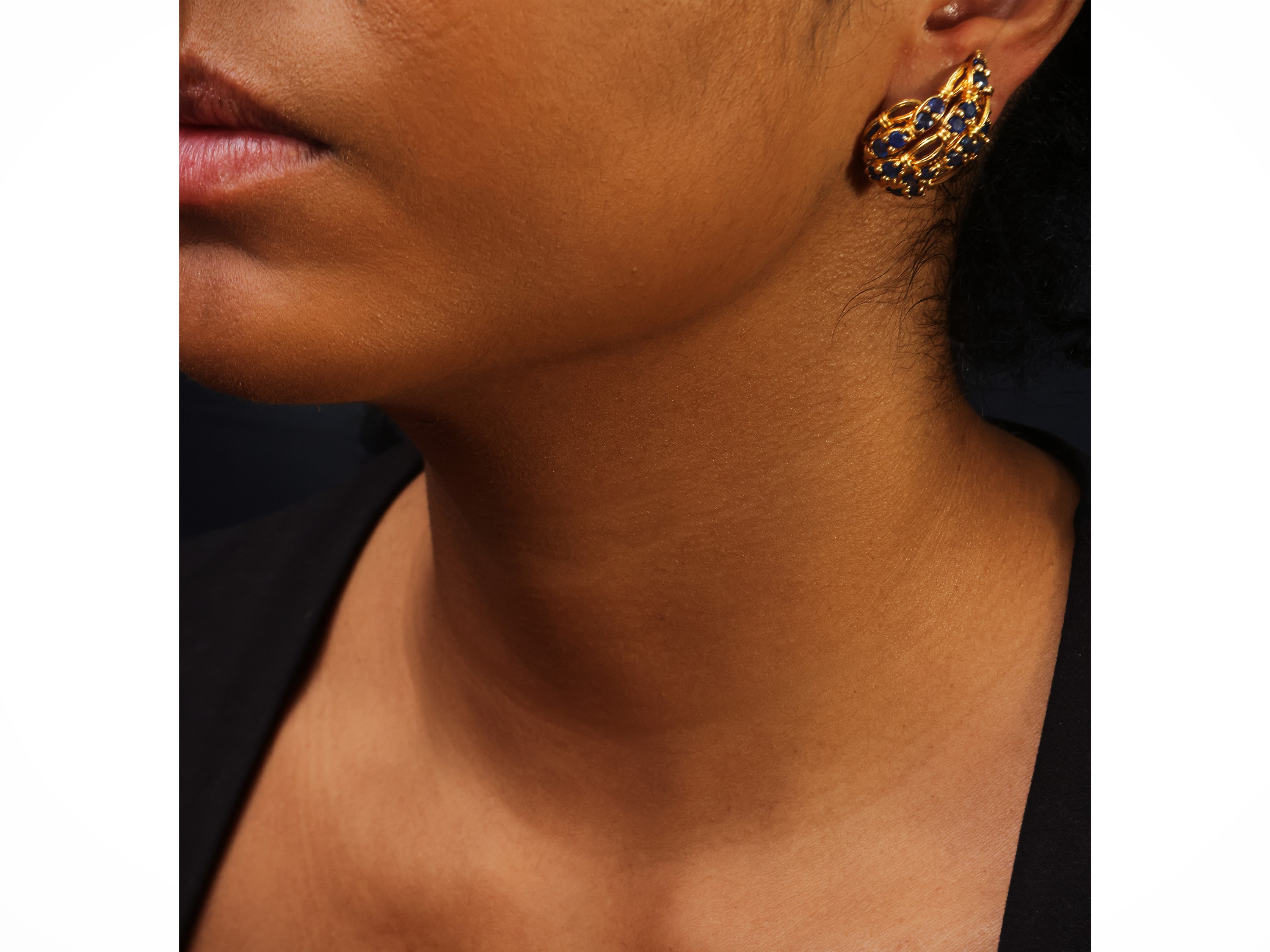 Orecchini Tiffany & Co. in oro giallo con zaffiri