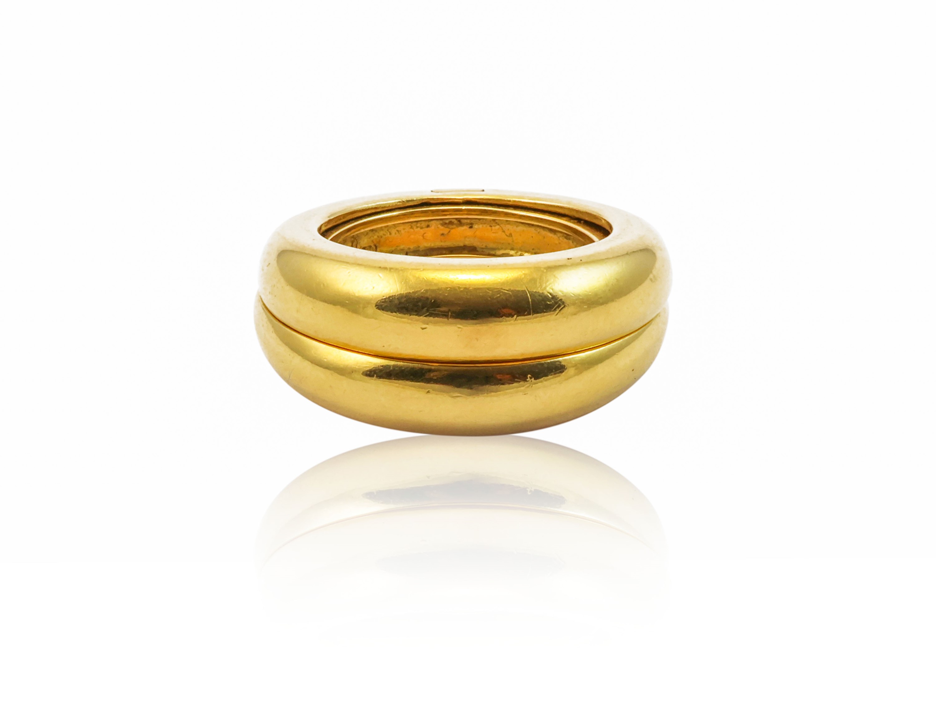 Anello Poiroy in oro giallo con zaffiri
