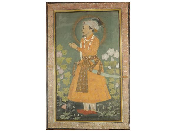 Portrait of Jahan Shah III, 16th ruler of the Mughal Empire