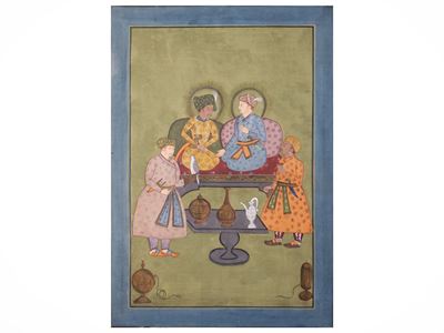 L'incontro tra L'imperatore Moghul Jahangir e lo Scià Persiano Abbas i il Grande