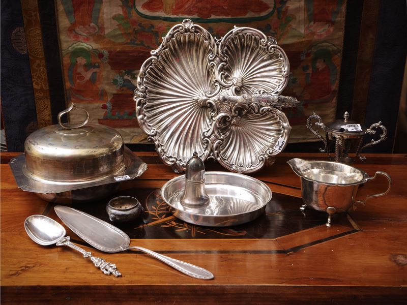 Accessori per la Tavola da Brunch in Argento e Metallo Argentato