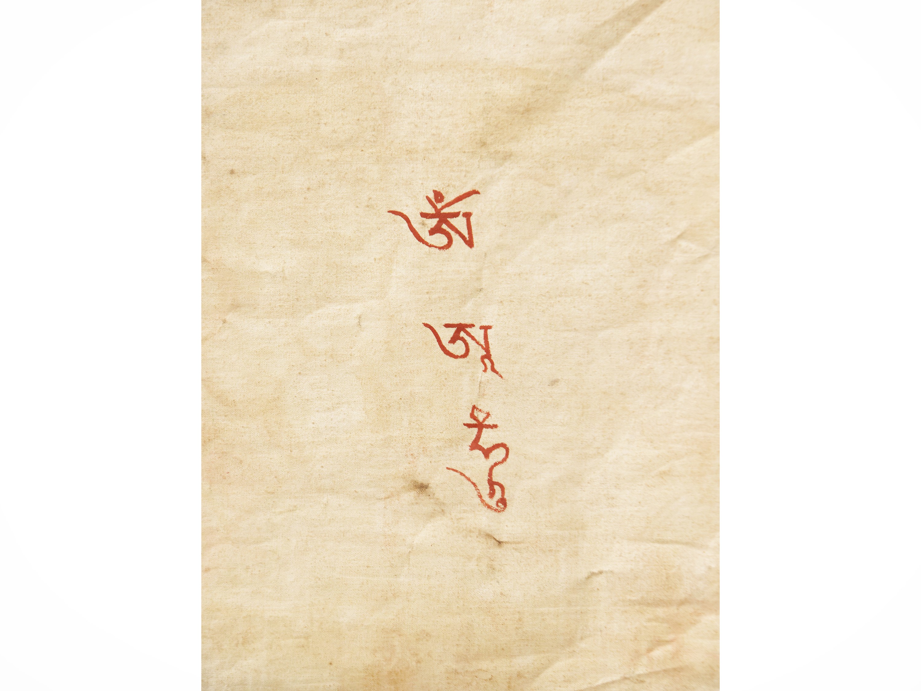 Thangka con Mandala, tempera su tela, Arte Himalayana