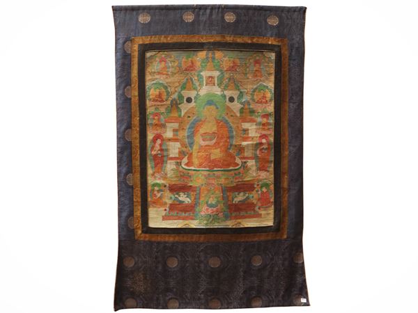 Thangka con Buddha