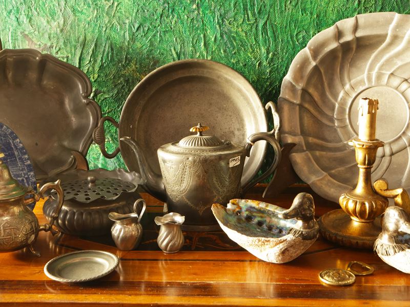 Miscellanea di curiosità, collezione di oggetti vari, XIX/XX secolo