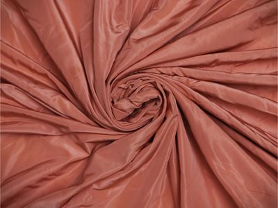 Tovaglia circolare in damasco di seta rosa, foderata