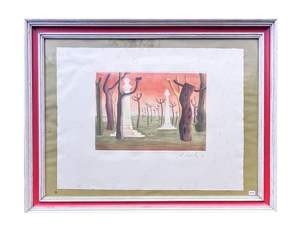 Giuseppe Viviani : I dittatori 1954  - Asta Opere su carta - Maison Bibelot - Casa d'Aste Firenze - Milano