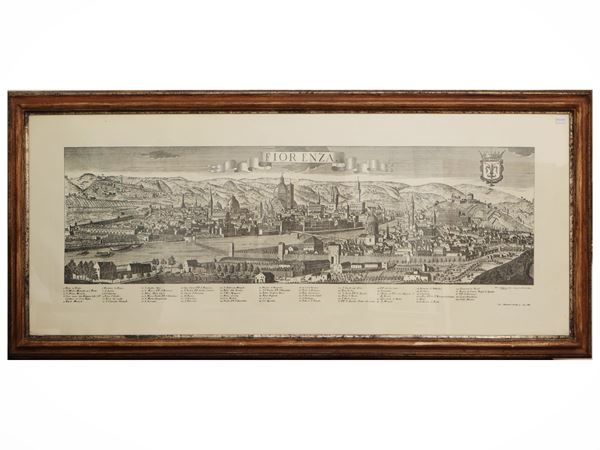 Veduta di Firenze  - Asta Asta di Natale - Maison Bibelot - Casa d'Aste Firenze - Milano