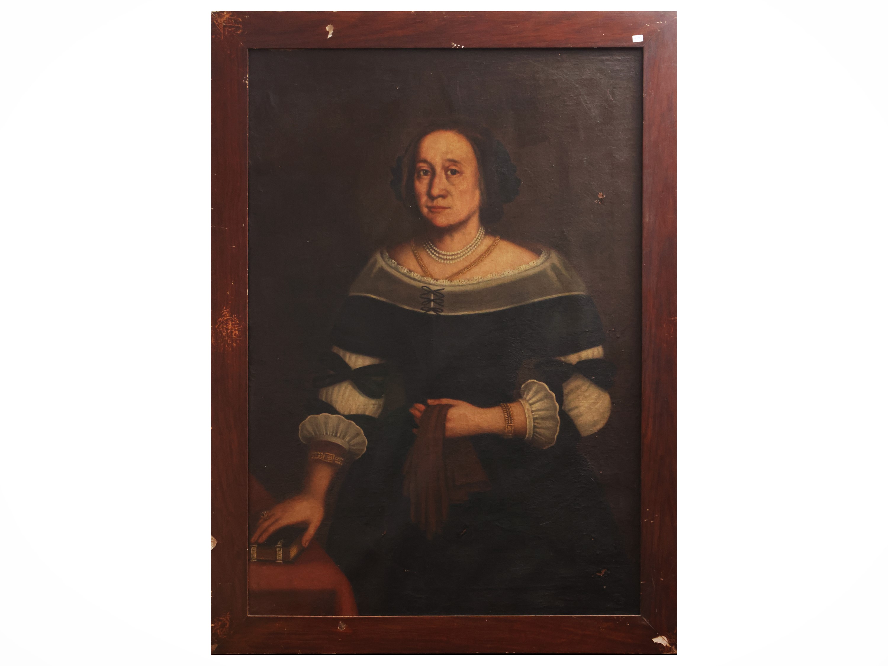 Scuola Emiliana del XVII Secolo - Ritratto di Francesco Fontana e Apertura di Margarita Cobelli F...