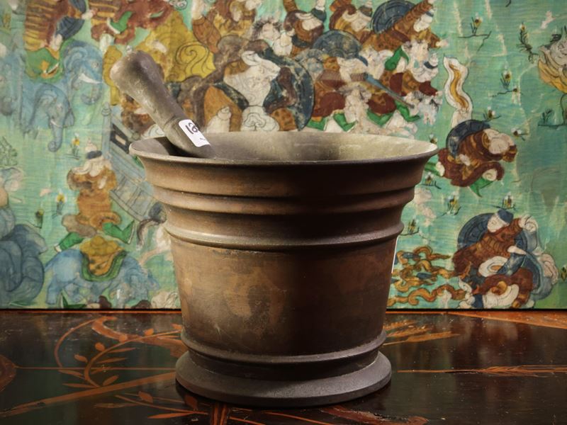 Antico Mortaio in Bronzo