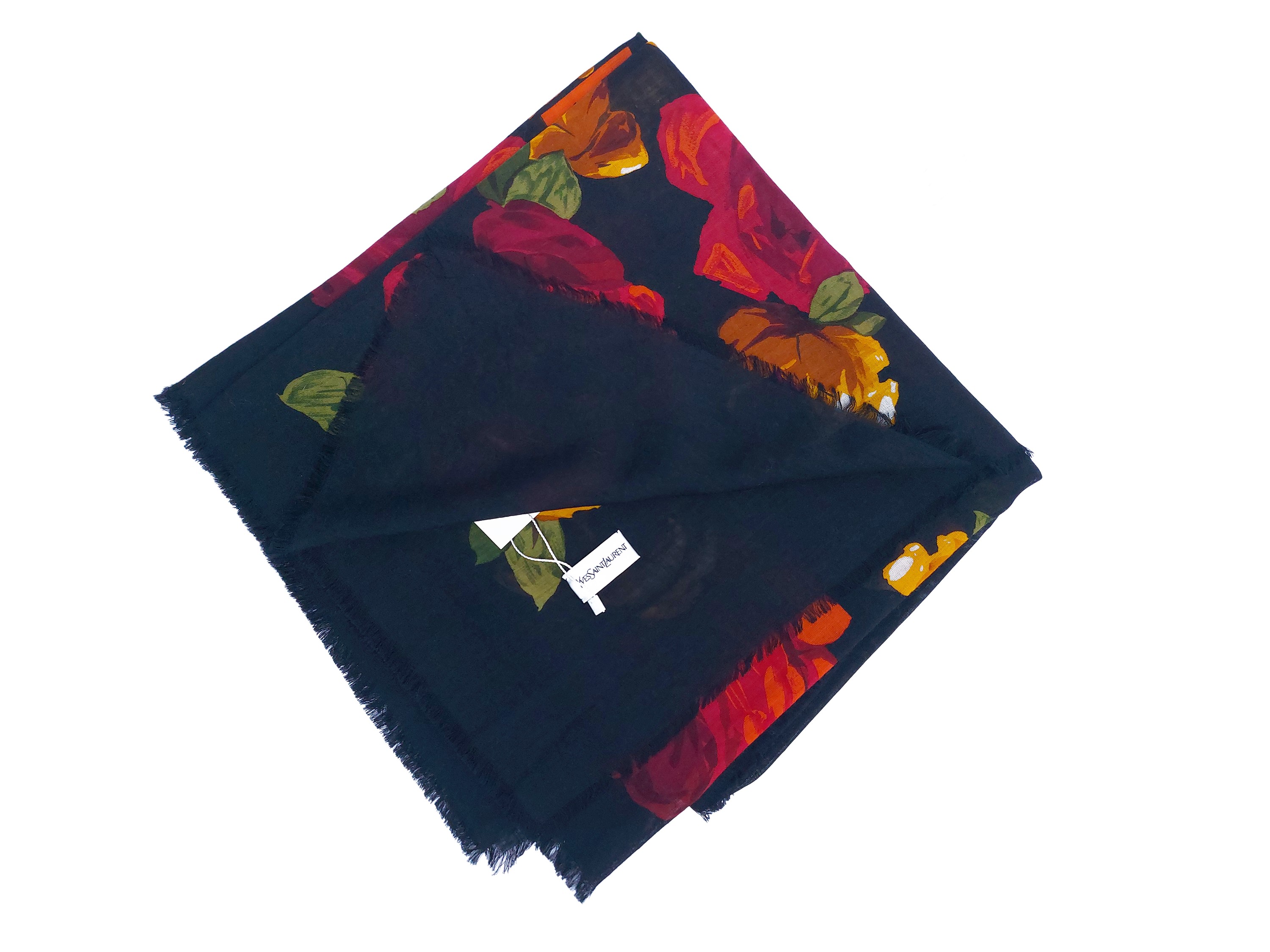 Ysl - Grande Foulard in Lana e Seta