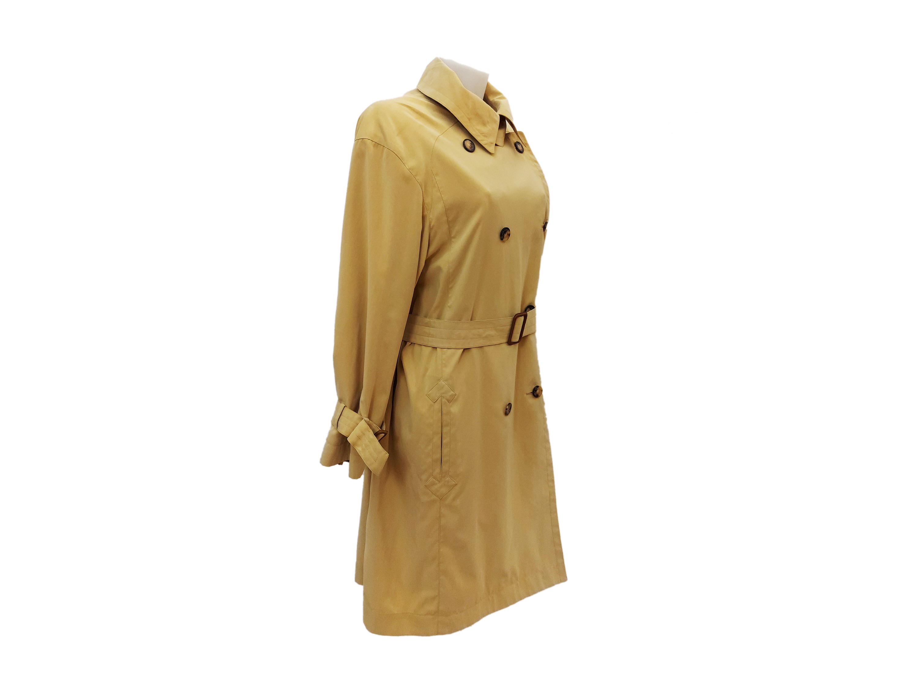Hermès - Trench in Tessuto Tecnico Giallo Banana