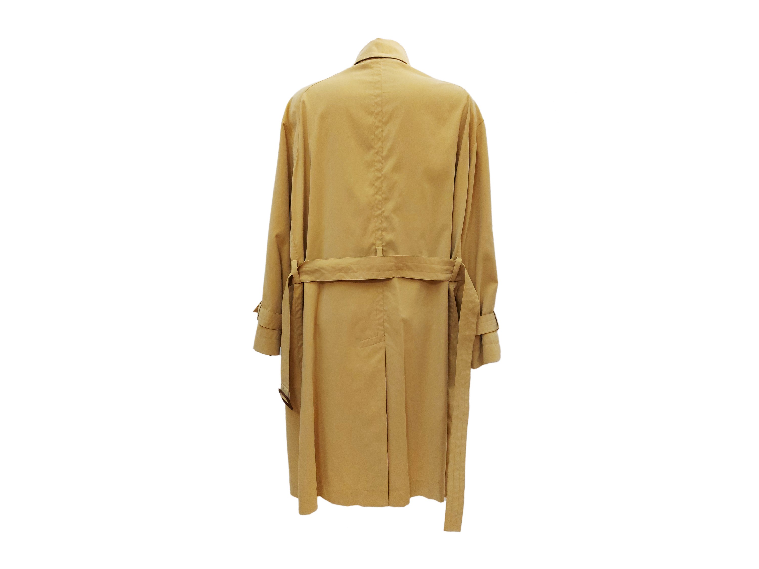 Hermès - Trench in Tessuto Tecnico Giallo Banana