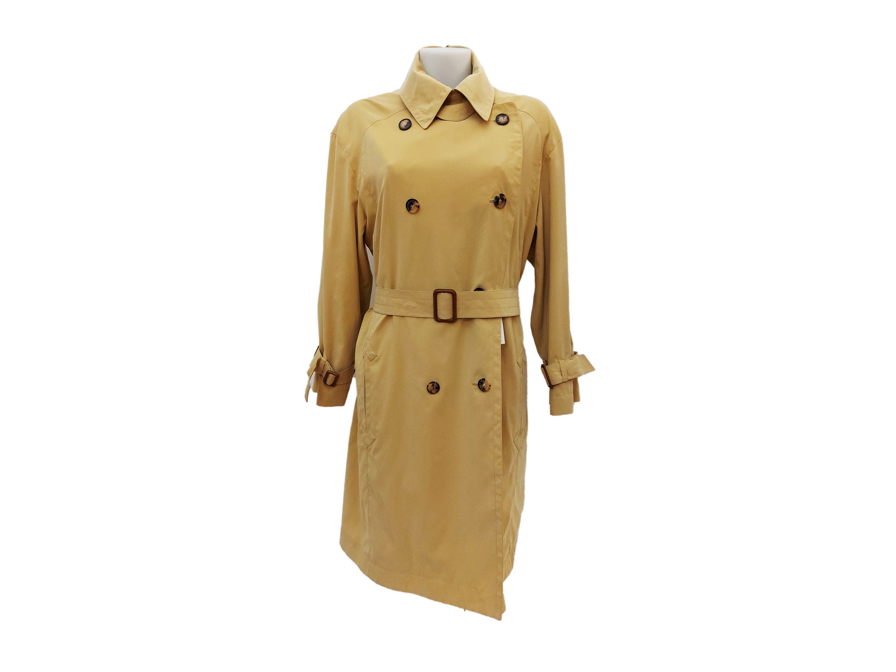 Hermès - Trench in Tessuto Tecnico Giallo Banana