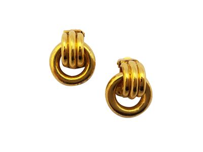 Cascio - Orecchini a Clip in Metallo Golden Tone