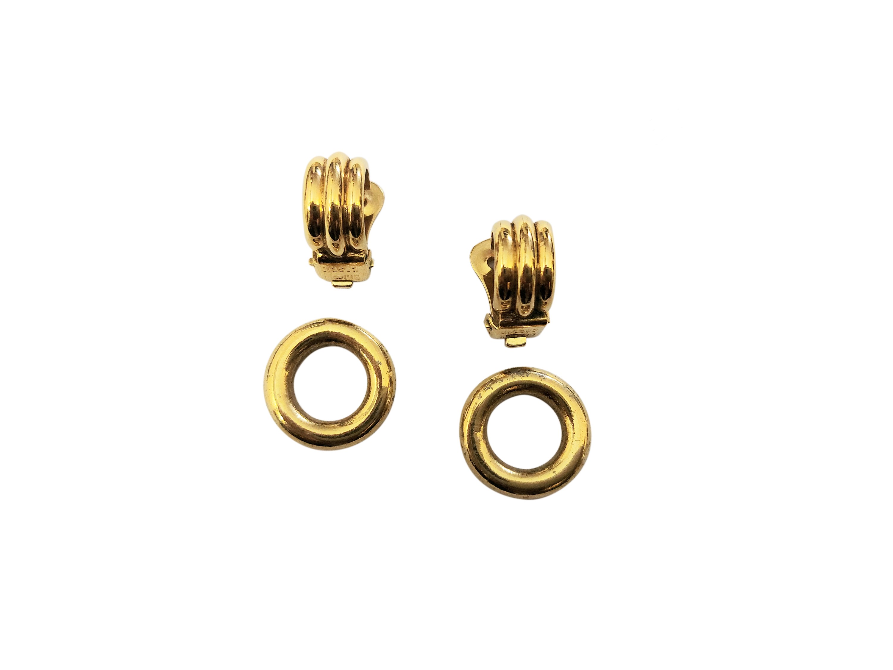Cascio - Orecchini a Clip in Metallo Golden Tone