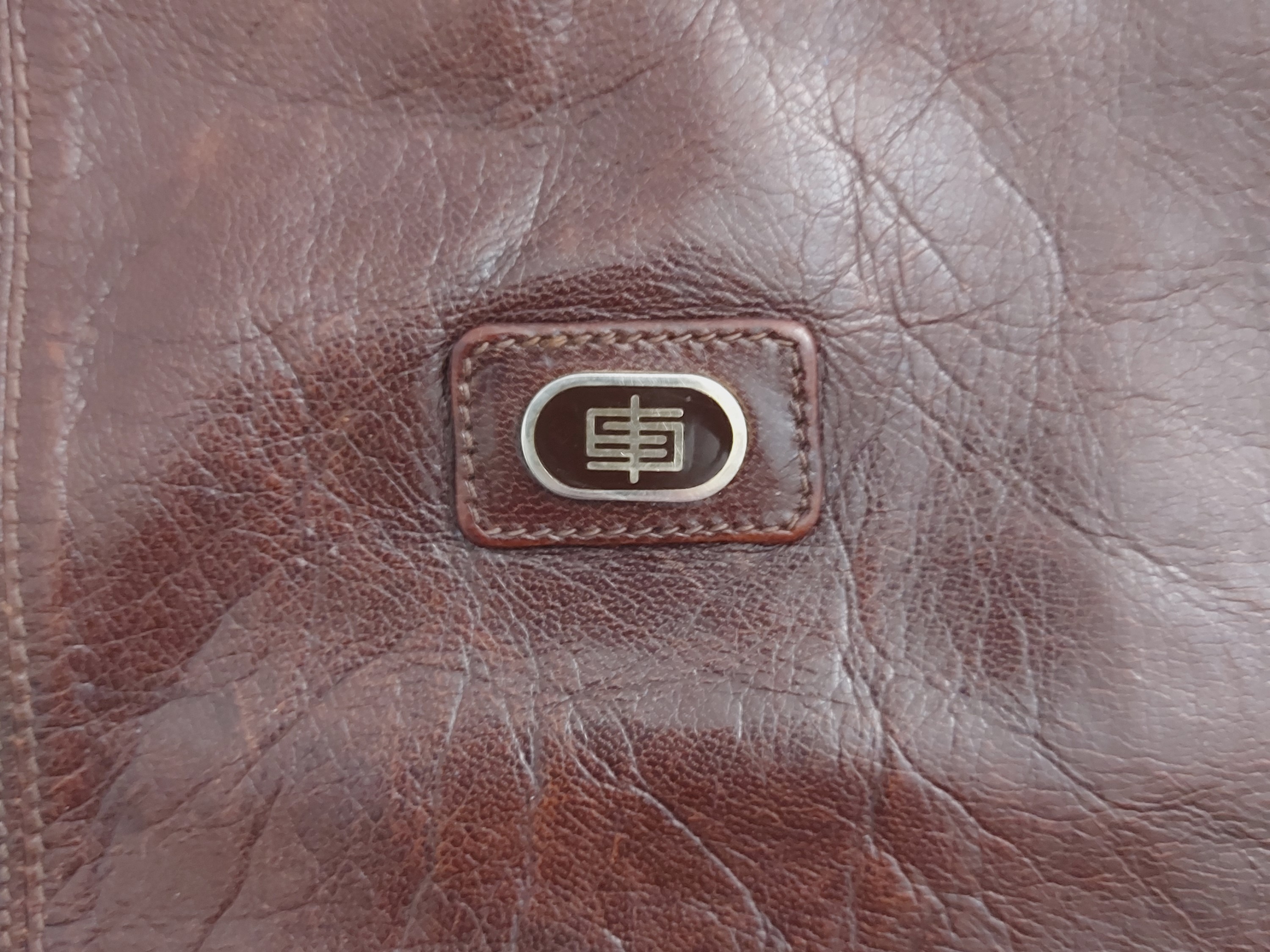 Emilio Pucci - Borsa a spalla in pelle marrone