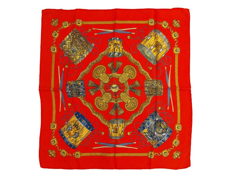 Hermès - Carré 40 in seta "Les tambours"