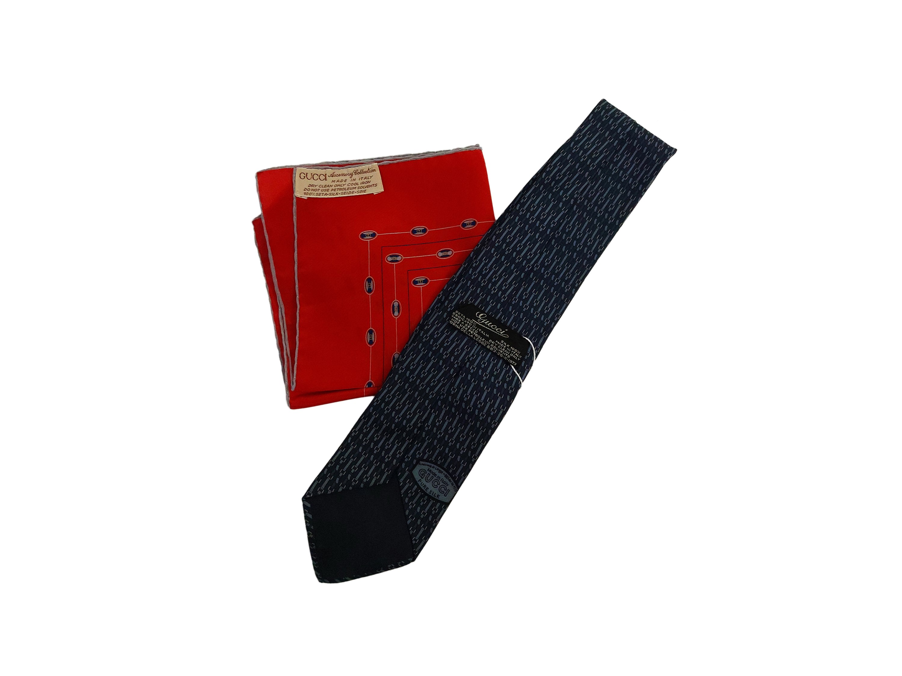 Gucci - Pochette e Cravatta in Seta