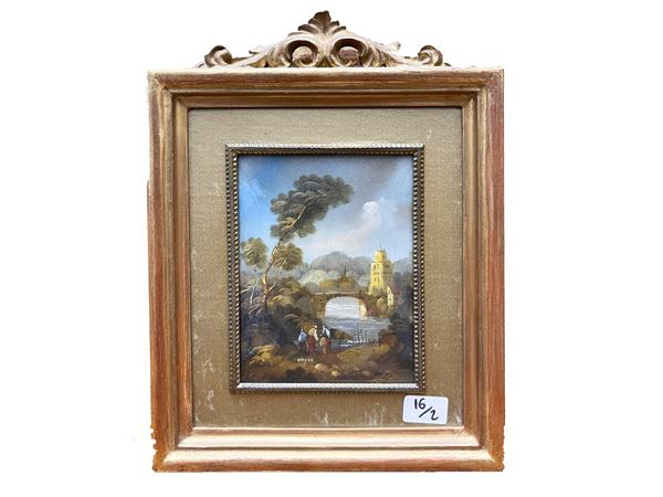 River landscapes with views of castles and characters