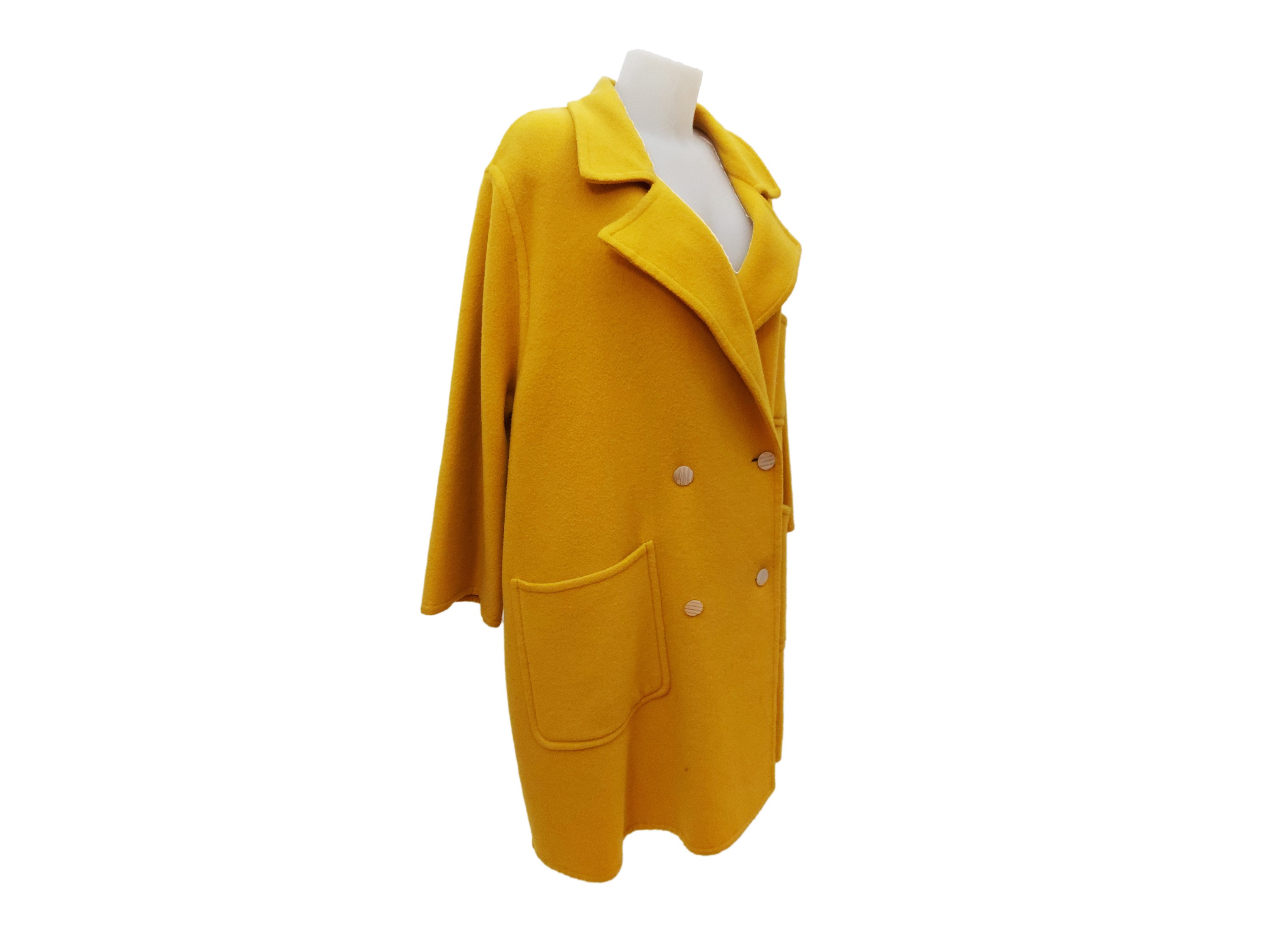 Valentino - Cappotto in Panno Giallo