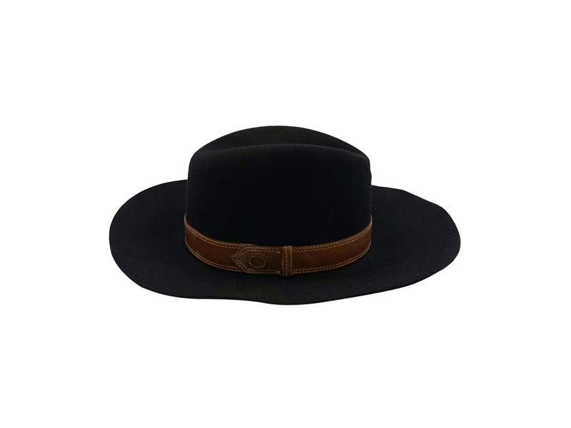 Gucci - Cappello Fedora in panno nero
