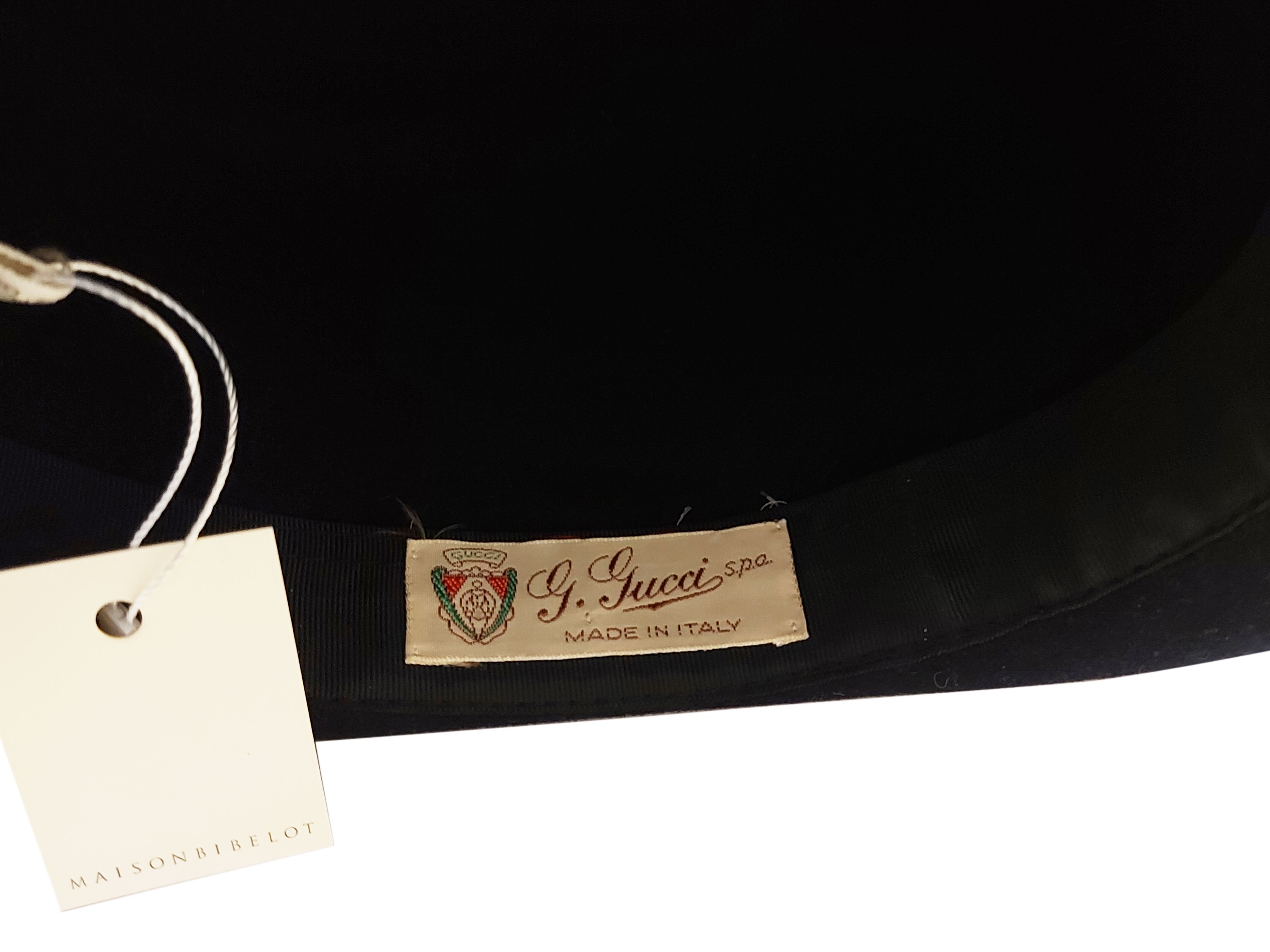 Gucci - Cappello Fedora in panno nero