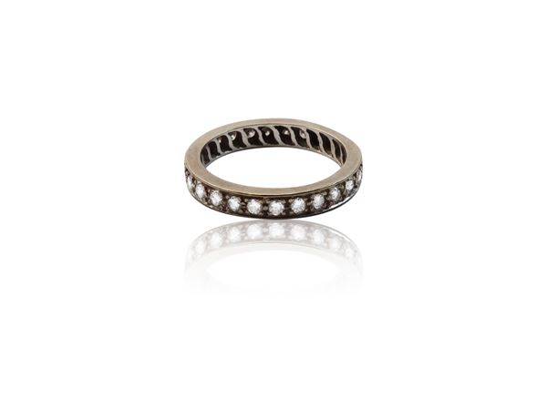 Eternelle ring in white gold with diamonds  - Auction Jewels and Watches - Maison Bibelot - Casa d'Aste Firenze - Milano