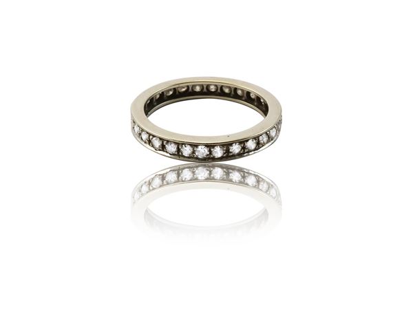 Eternelle ring in white gold with diamonds  - Auction Jewels and Watches - Maison Bibelot - Casa d'Aste Firenze - Milano