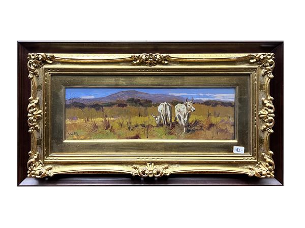 Angiolo Volpe : Maremma 3  - Asta Arte Moderna e Contemporanea - Maison Bibelot - Casa d'Aste Firenze - Milano