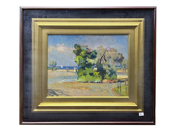 Cafiero Filippelli : Rotonda Ardenza  - Asta Arte Moderna e Contemporanea - Maison Bibelot - Casa d'Aste Firenze - Milano