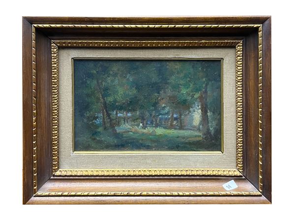 Seve Sospizio : Cascine 1947  - Asta Arte Moderna e Contemporanea - Maison Bibelot - Casa d'Aste Firenze - Milano
